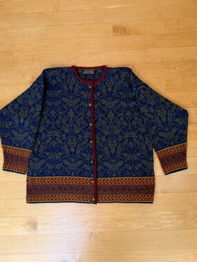 Women's XL Oleana Wool Cardigan from Norway